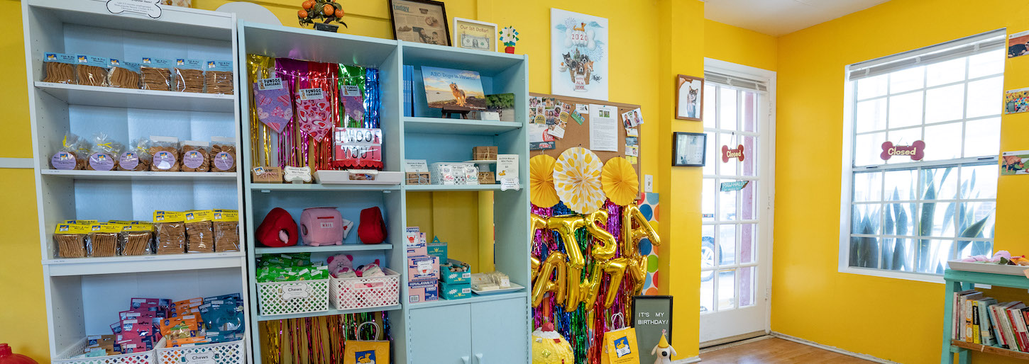 Inside the Hawaii Doggie Bakery shop in Manoa